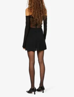 Nensi Dojaka Halterneck Sei-Sheer Ini Dress Black Size 8 for rent on The Volte - image 2