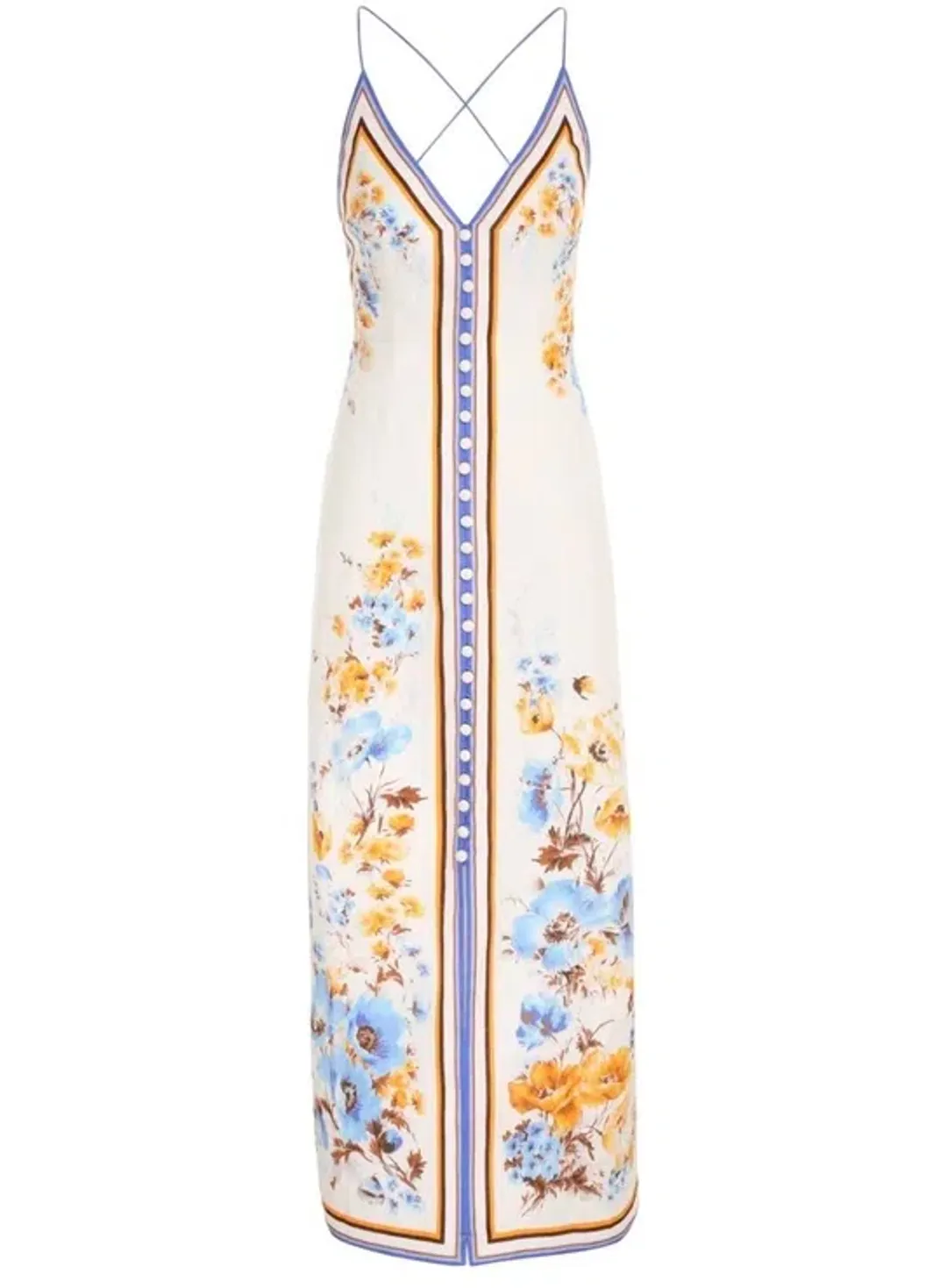 Zimmerman Halcyon Slip Dress Floral Size 8 for rent on The Volte - main image