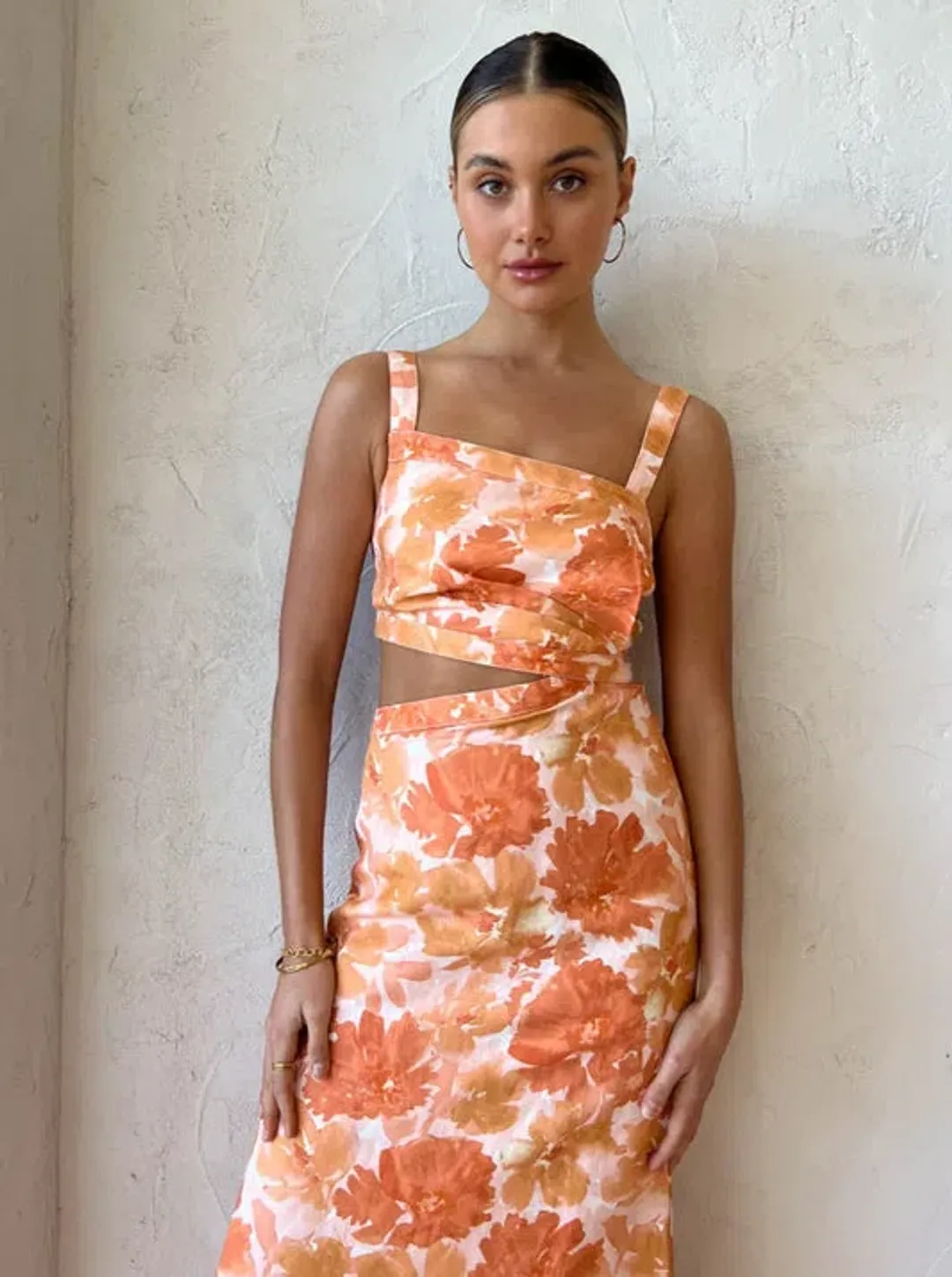  Significant Other Elena Cut Out In Scarlet Poppy Print Size 10  for rent on The Volte - main image