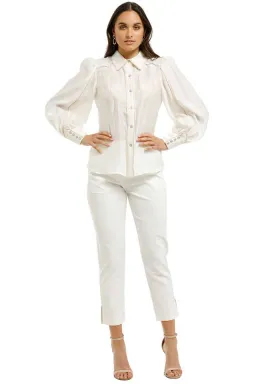 CMEO Collective Nearby Shirt Ivory Size 8 for rent on The Volte - image 3