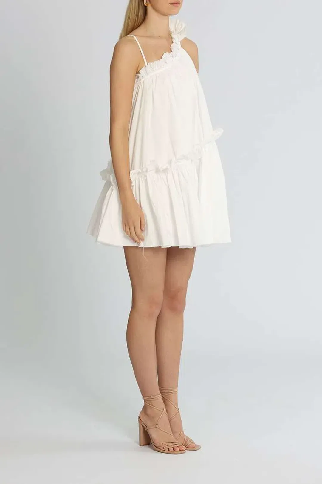AJE  Romance Mini Dress White Size 6 for rent on The Volte - main image