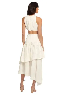 AJE Caliente Midi Dress White Size 12 for rent on The Volte - image 3