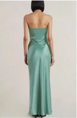 Bec & Bridge Symone Strapless Dress in Moss Green Size 8 for rent on The Volte - image 3