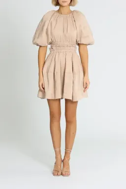 Aje Solitude Cutout Mini Dress in Beige Size 6 for rent on The Volte - image 1
