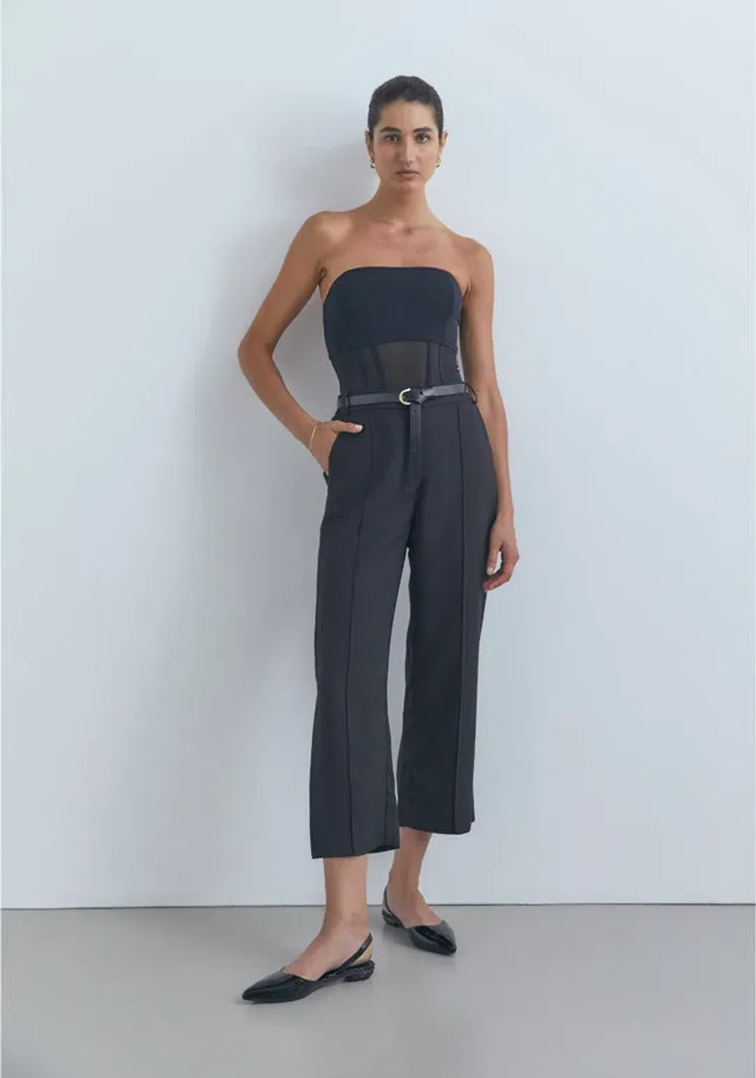 Viktoria and Woods Rome Bustier Corset Top in Black Size 1 / AU 8 for rent on The Volte - main image
