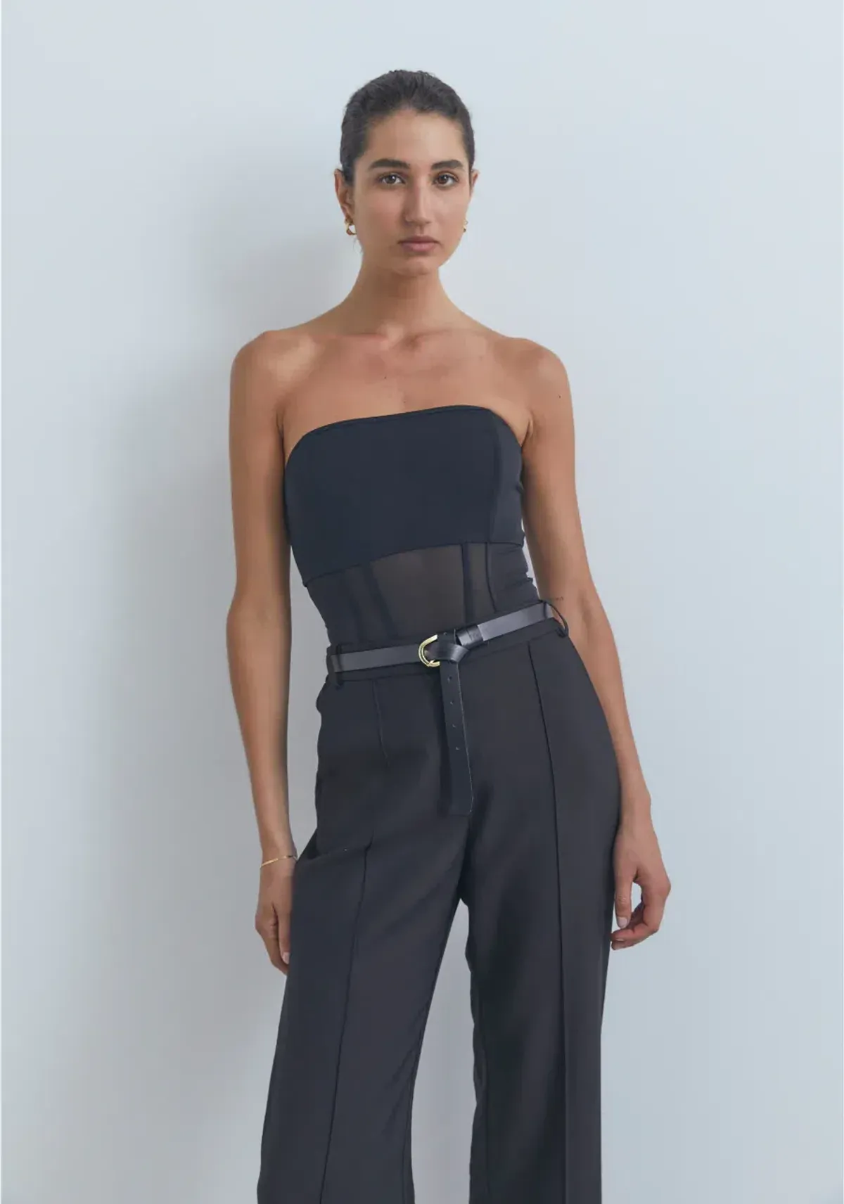 Viktoria and Woods Rome Bustier Corset Top in Black Size 1 / AU 8 for rent on The Volte - main image