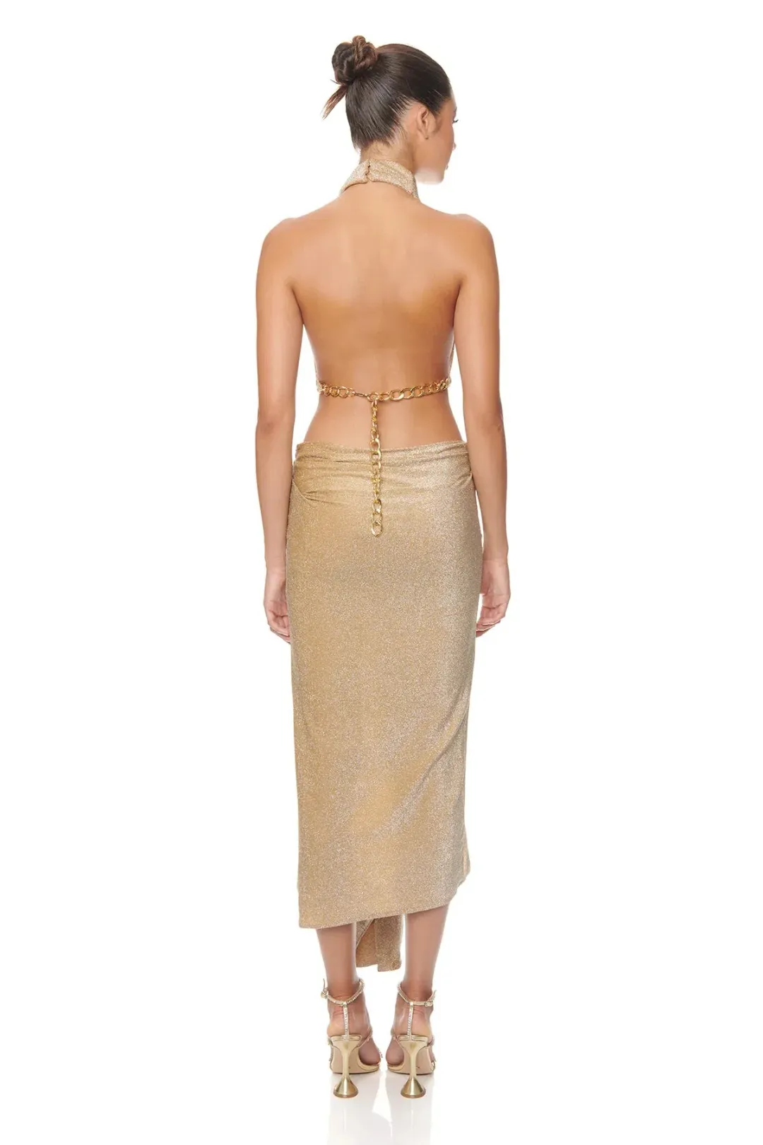 Eliya The Label Aphrodite Dress Gold Size 14 for rent on The Volte - main image