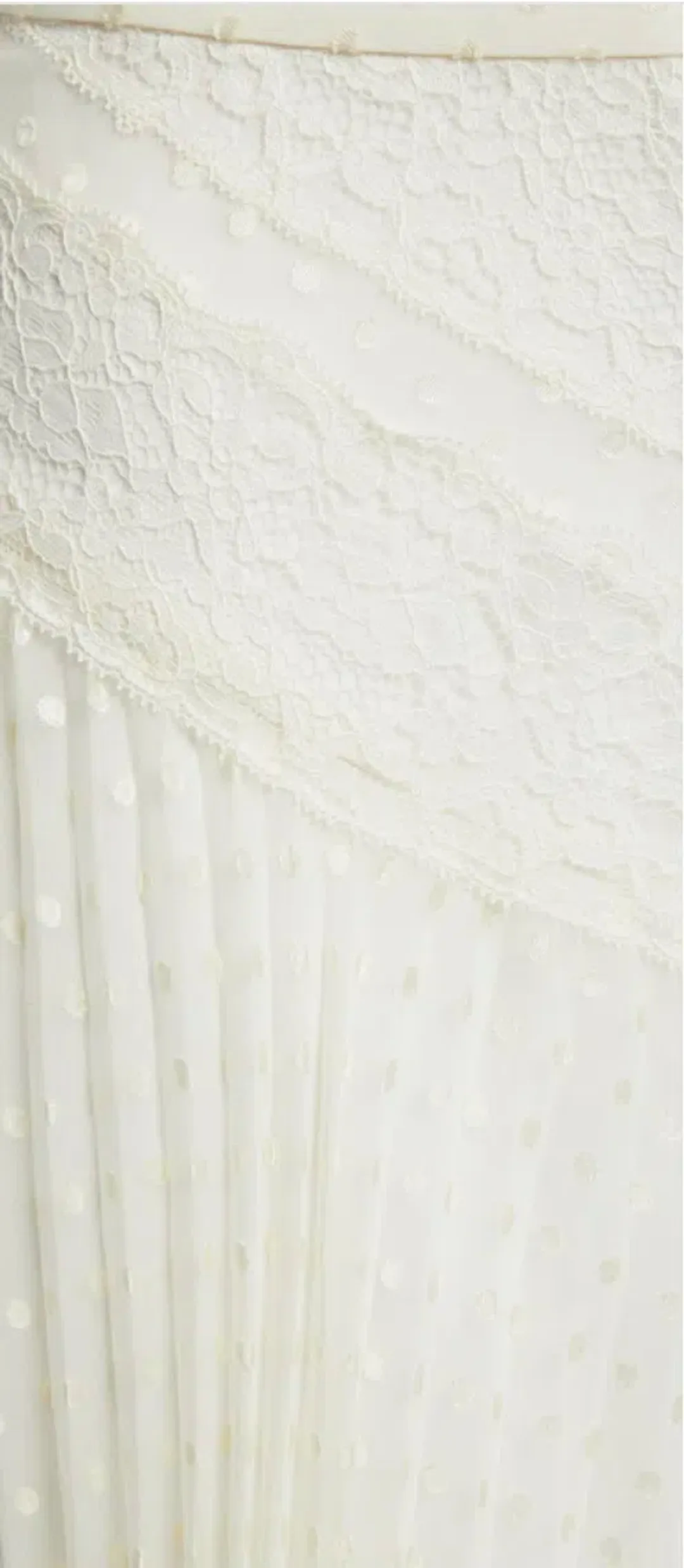 Zimmerman Espionage Lace Panelled Skirt Cream AU 8  for rent on The Volte - main image