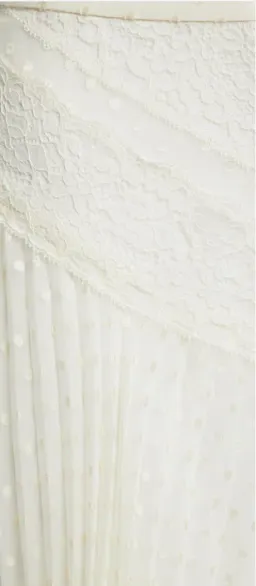 Zimmerman Espionage Lace Panelled Skirt Cream AU 8  for rent on The Volte - image 2