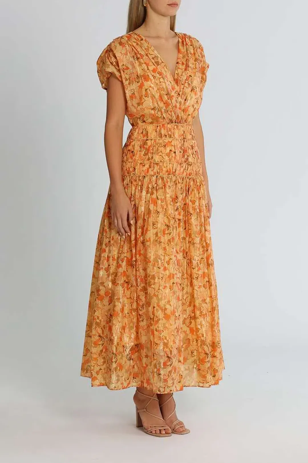 Acler Bicknell Dress Peach Parfait Size 12 for rent on The Volte - main image