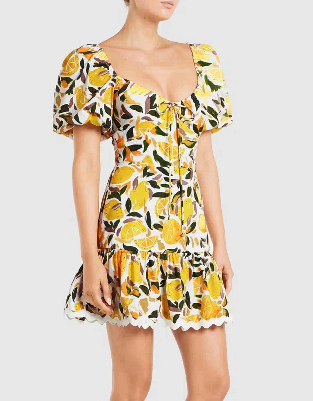 Rebecca Vallance Amarilla Mini Dress Print Size 10 for rent on The Volte - main image