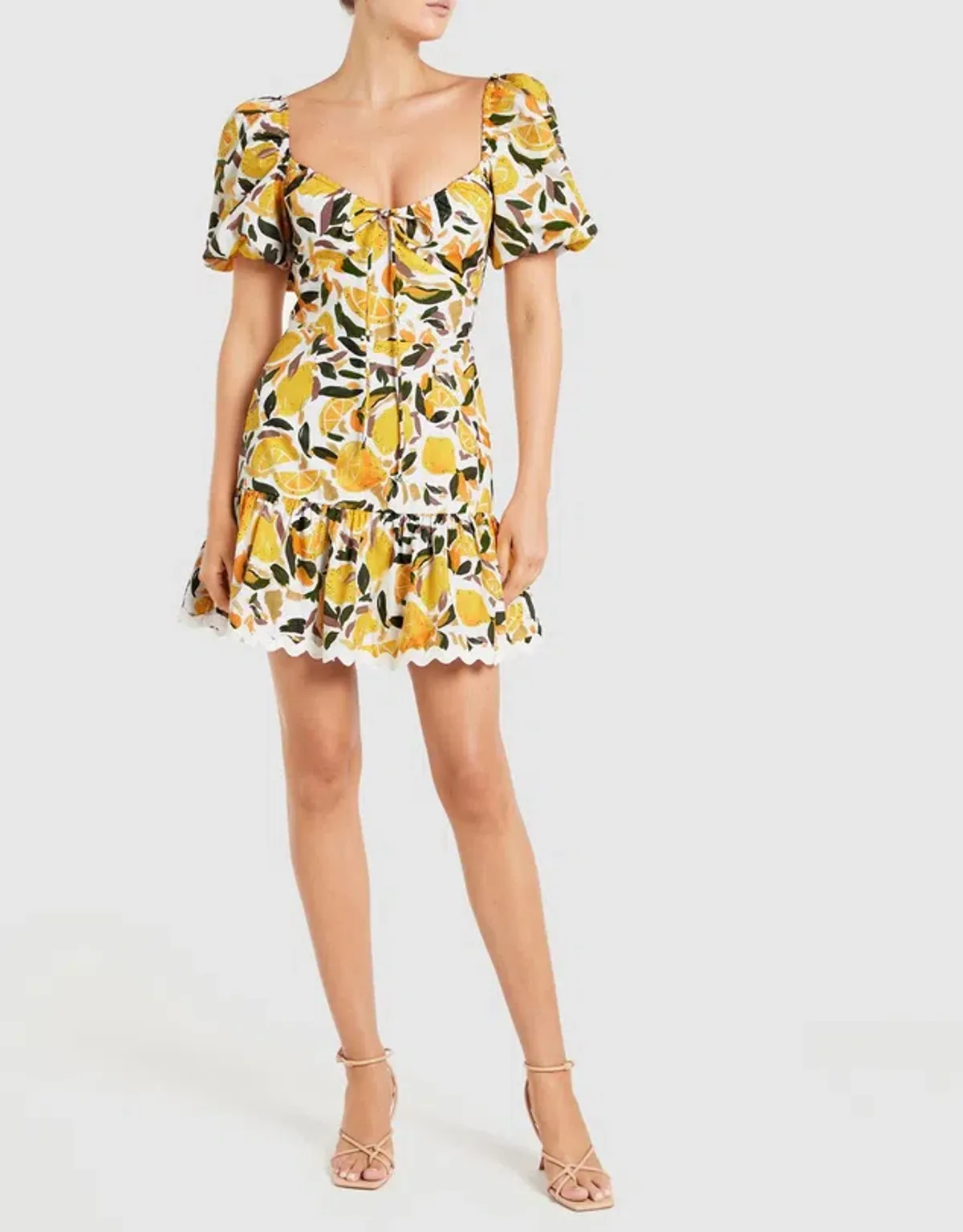 Rebecca Vallance Amarilla Mini Dress Print Size 10 for rent on The Volte - main image