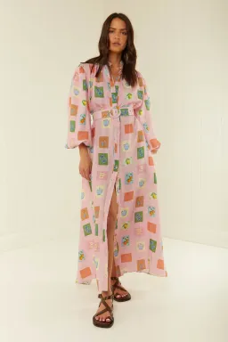 Palm Noosa Noddy Dress Pink Emblem Size 14 for rent on The Volte - image 1