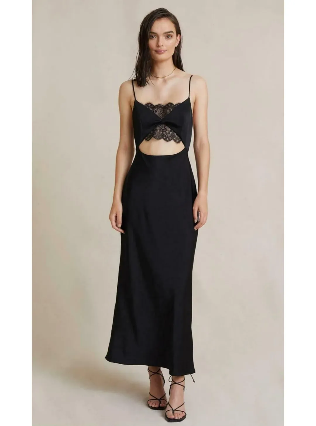 Bec & Bridge Valerie Midi Dress Black Size AU 6 for rent on The Volte - main image