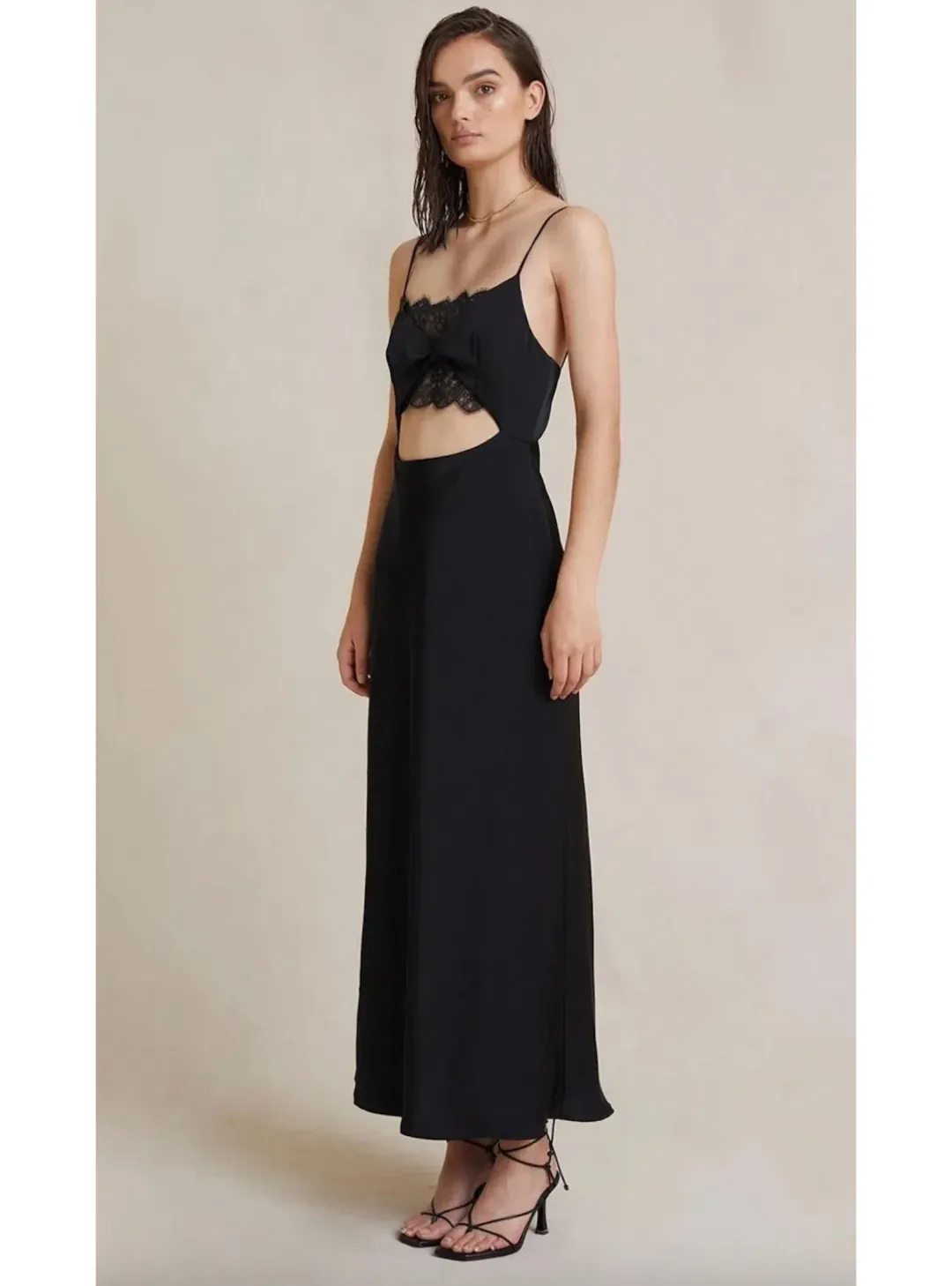 Bec & Bridge Valerie Midi Dress Black Size AU 6 for rent on The Volte - main image