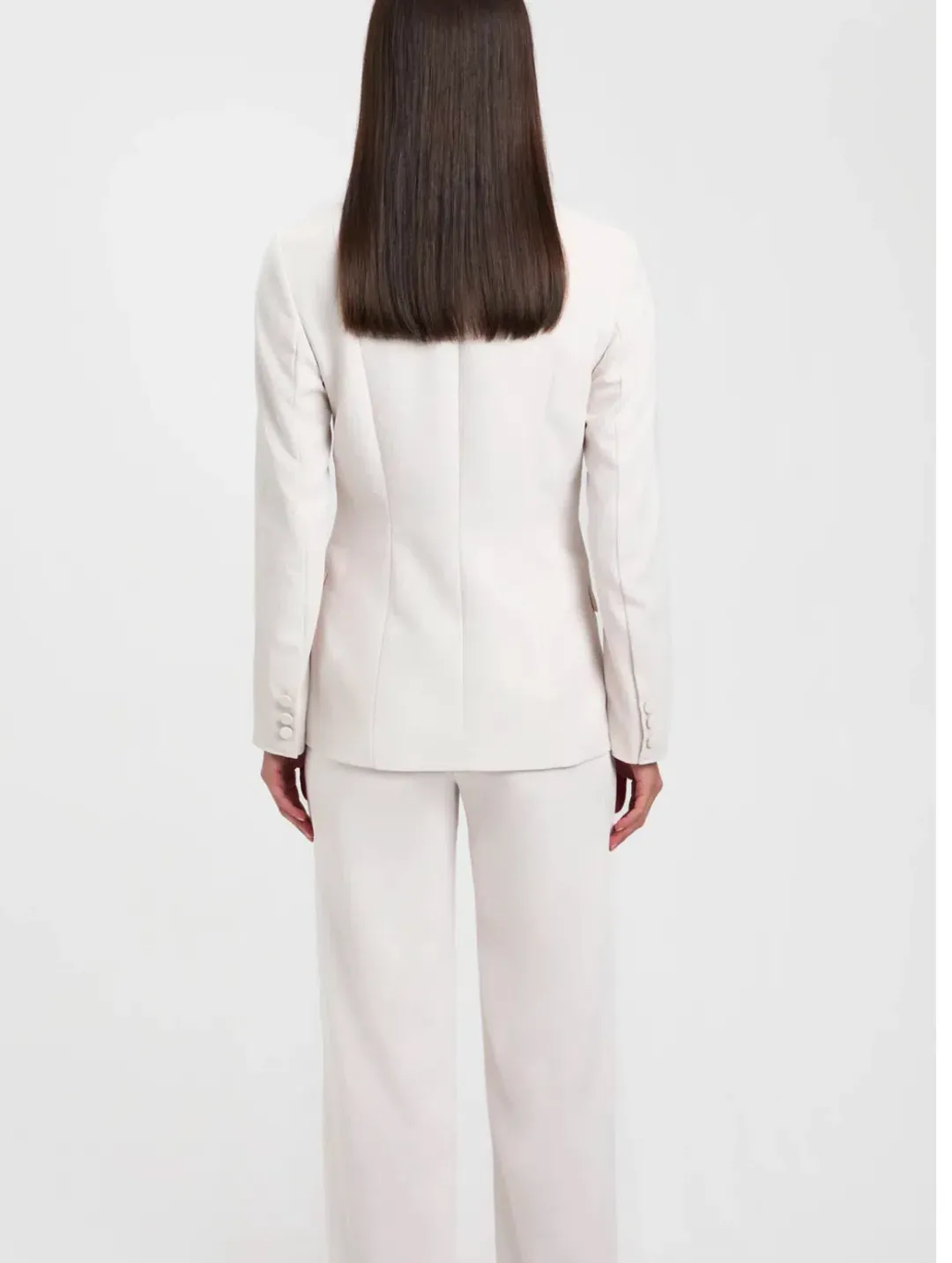 Kookai Ariel Tuxedo Blazer White Sand Size 36 / AU 8 for rent on The Volte - main image