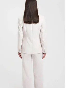 Kookai Ariel Tuxedo Blazer White Sand Size 36 / AU 8 for rent on The Volte - image 3