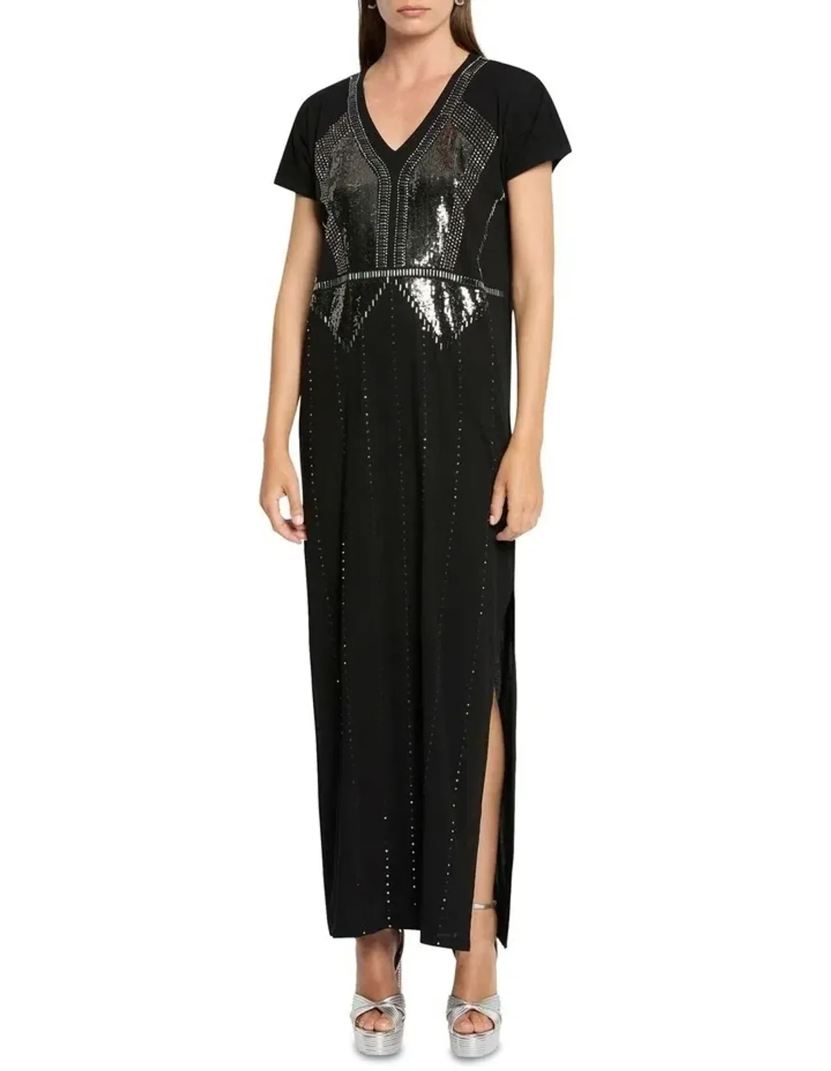 Sass & Bide Crystal Garden Tee Dress Black Size 10 for rent on The Volte - main image