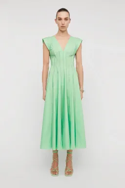 Scanlan Theodore Parachute French Seam Dress in Spearmint Size 14  for rent on The Volte - image 1