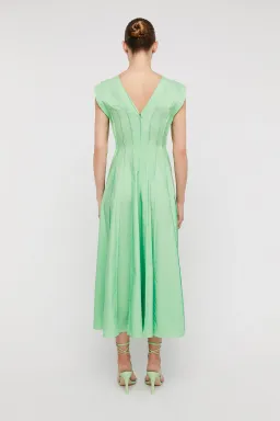 Scanlan Theodore Parachute French Seam Dress in Spearmint Size 14  for rent on The Volte - image 3
