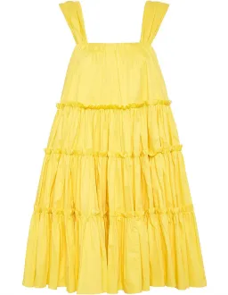 Aje Soltice Tiered Mini Dress Yellow Size 6 for rent on The Volte - image 5