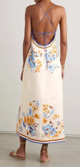 Zimmermann  Halcyon Slip Dress Floral Size 4/AU 16 for rent on The Volte - image 3
