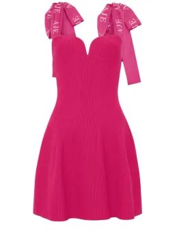 Aje Amber Knit Mini Dress Hot Pink Size XS/AU 6 for rent on The Volte - image 5