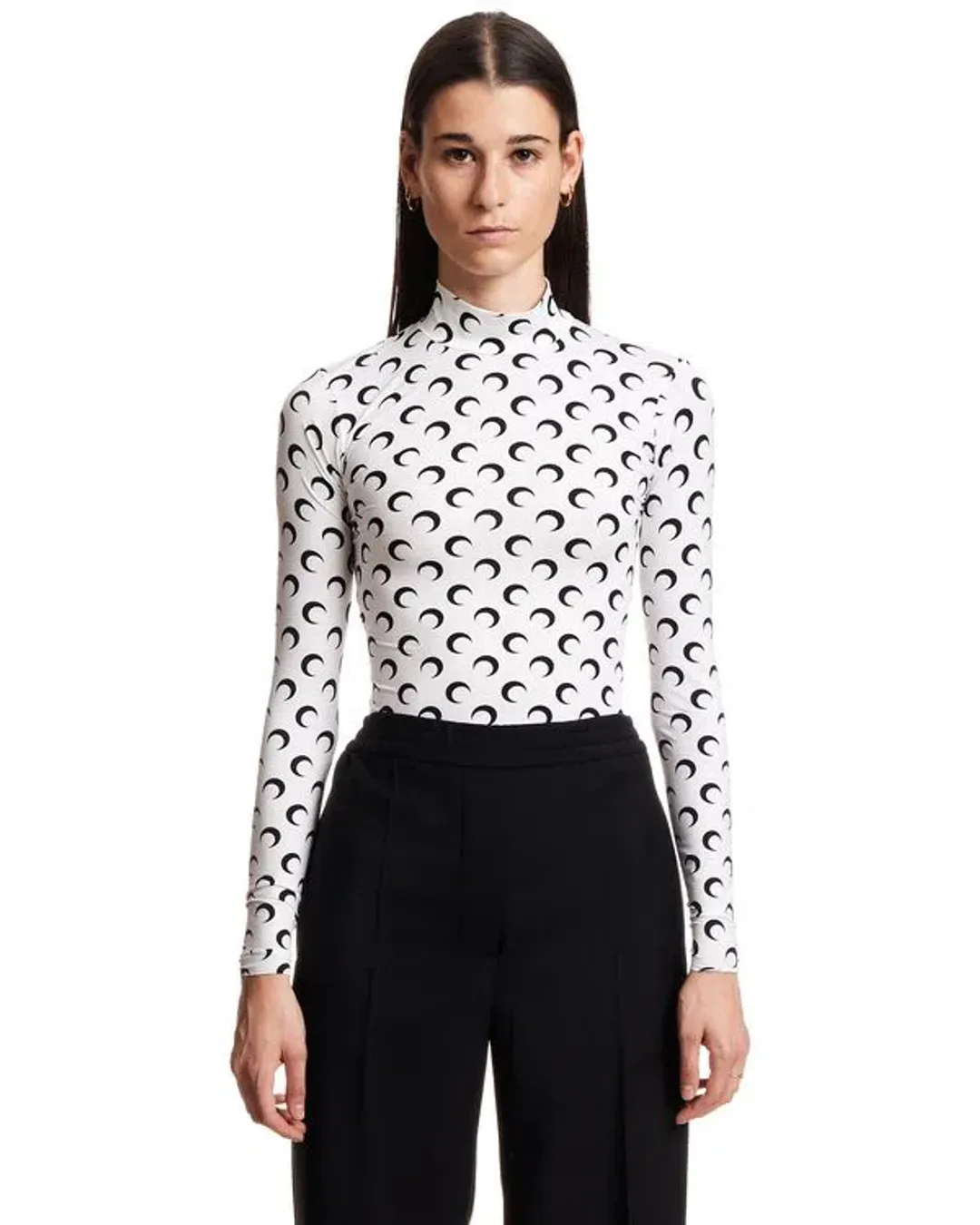 Marine Serre Crescent Moon Top Print Size M/AU 8 for rent on The Volte - main image