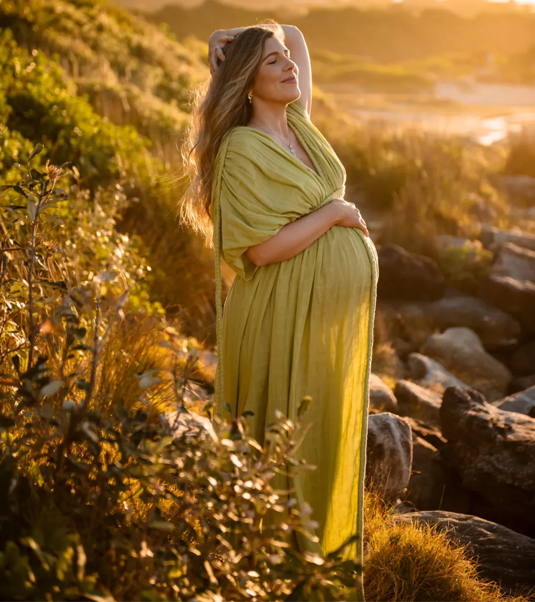 Chic Le Frique Ophelia Maxi Dress Pistachio One Size for rent on The Volte - main image