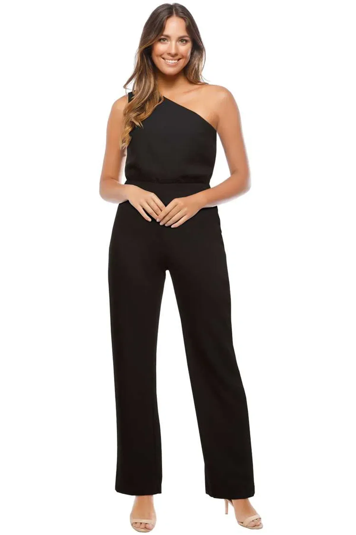 Kookai Black Aria Jumpsuit Black Size 10  for rent on The Volte - main image