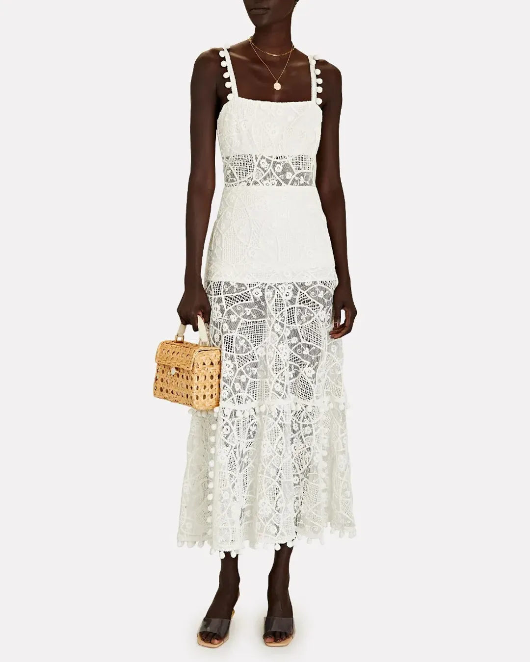 Alexis Lucila Dress White Size 8  for rent on The Volte - main image