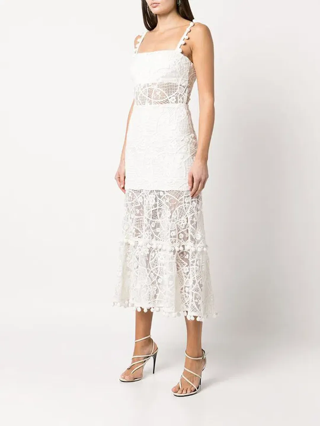 Alexis Lucila Dress White Size 8  for rent on The Volte - main image