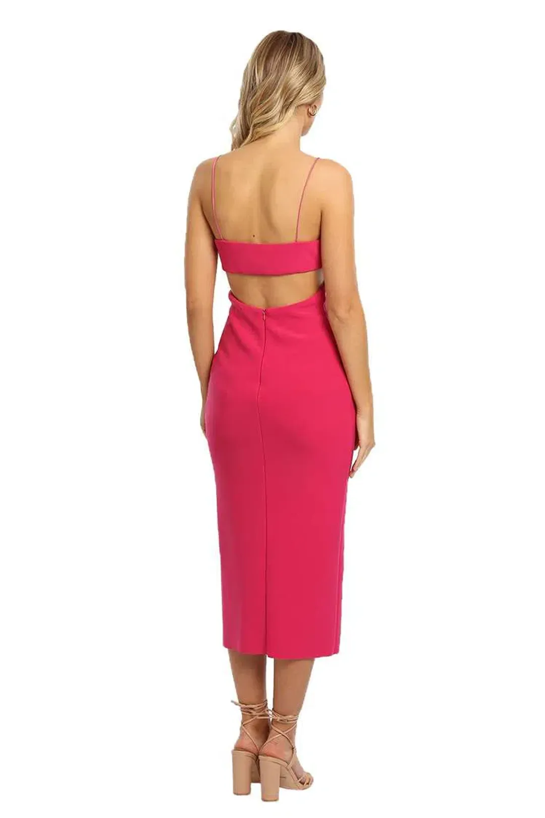 Bec & Bridge Amelie Panel Dress Pink Size 8 for rent on The Volte - main image