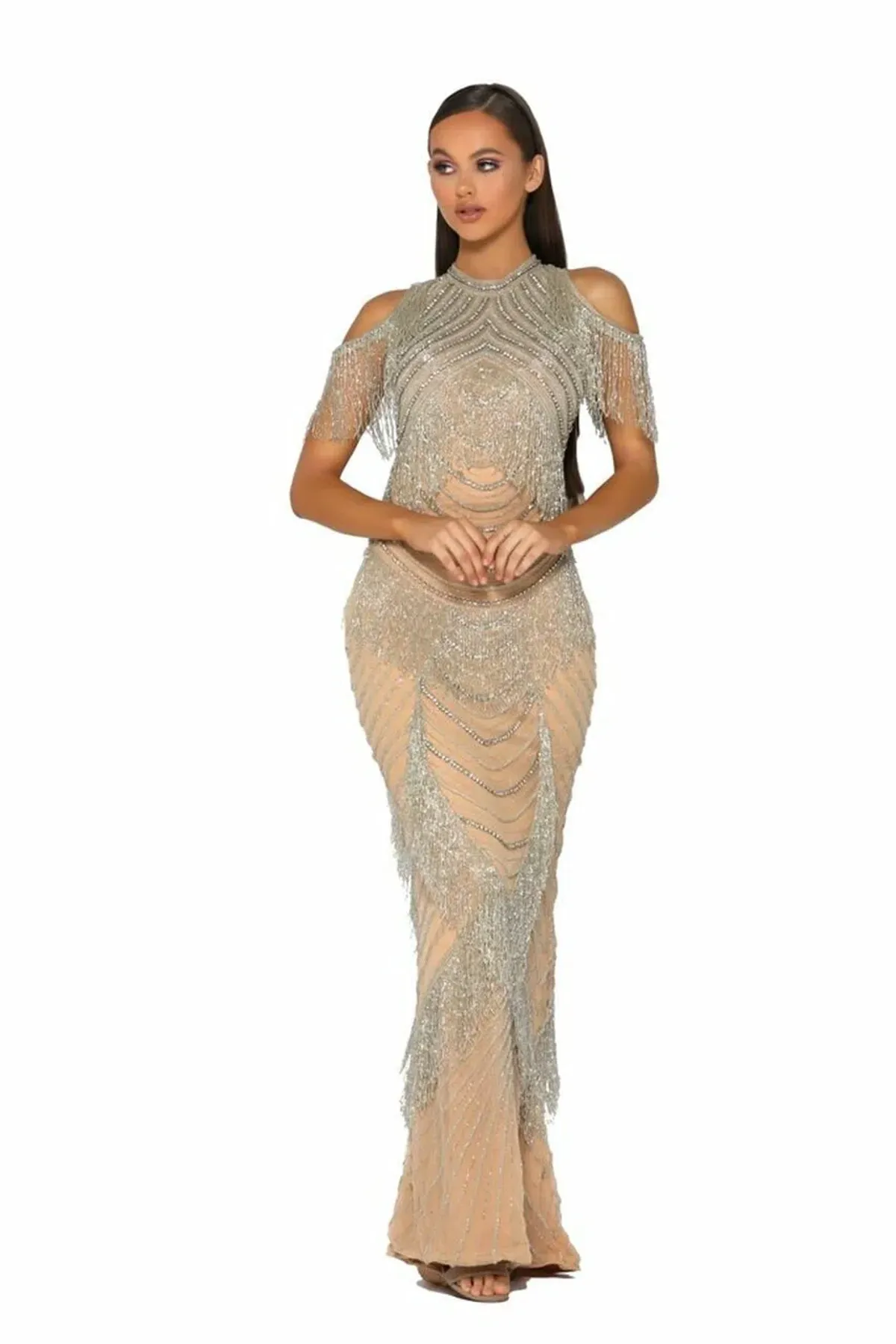 Portia And Scarlett Tassel Dress  Size 8 for rent on The Volte - main image