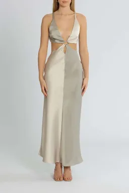 Bec and Bridge Felix Maxi Dress Grey Size 12 for rent on The Volte - image 2