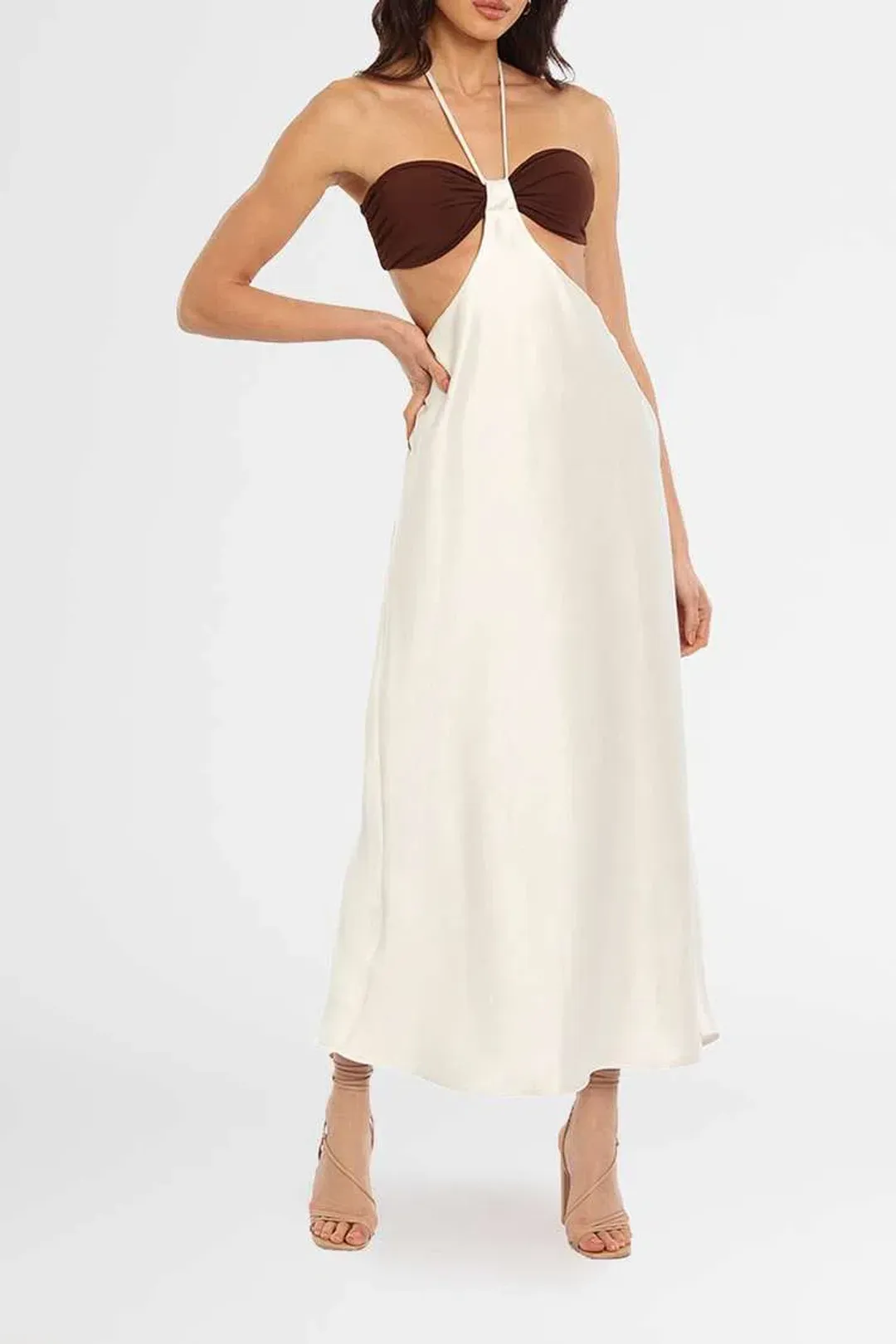 Bec and Bridge Nadia Cut Out Dress White Size 14 for rent on The Volte - main image
