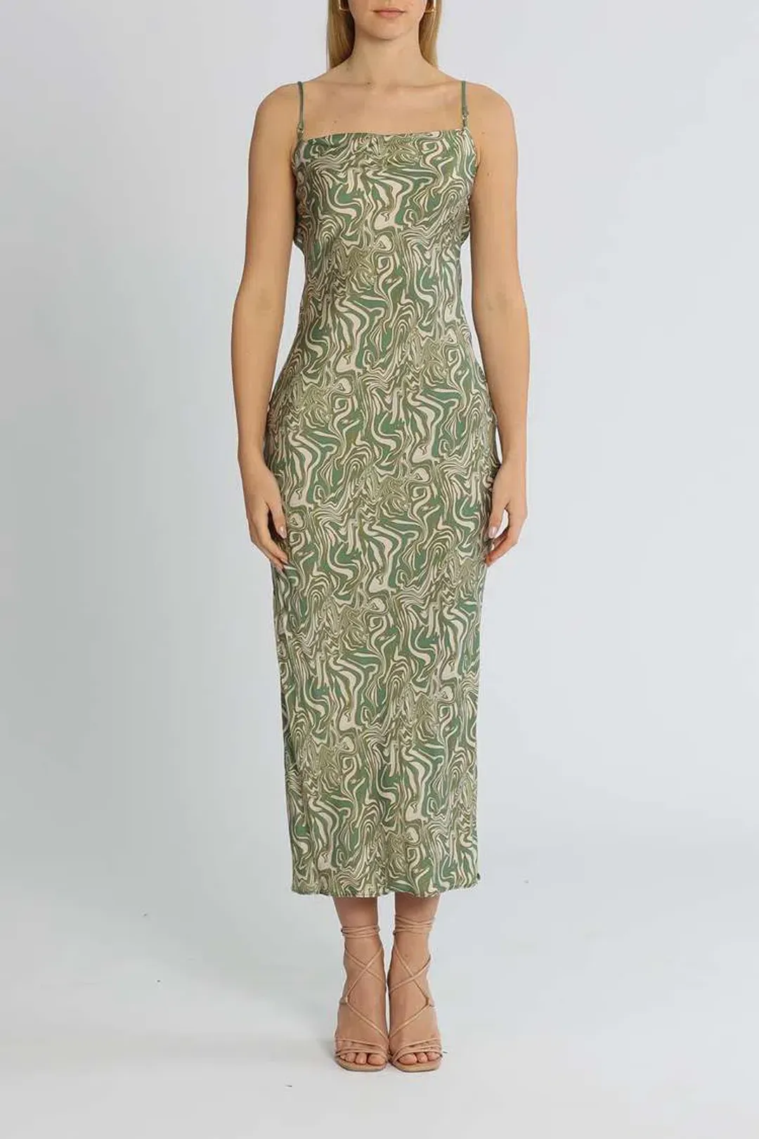Bec and Bridge Alanis Maxi Dress Green Size 6 for rent on The Volte - main image