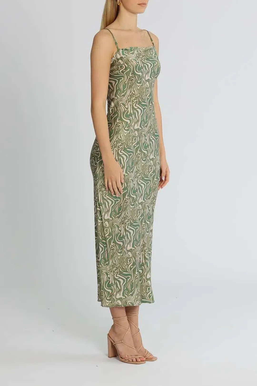 Bec and Bridge Alanis Maxi Dress Green Size 6 for rent on The Volte - main image