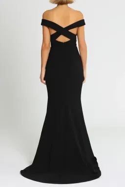 Samantha Rose Thompson Gown in Black Size 14 for rent on The Volte - image 6
