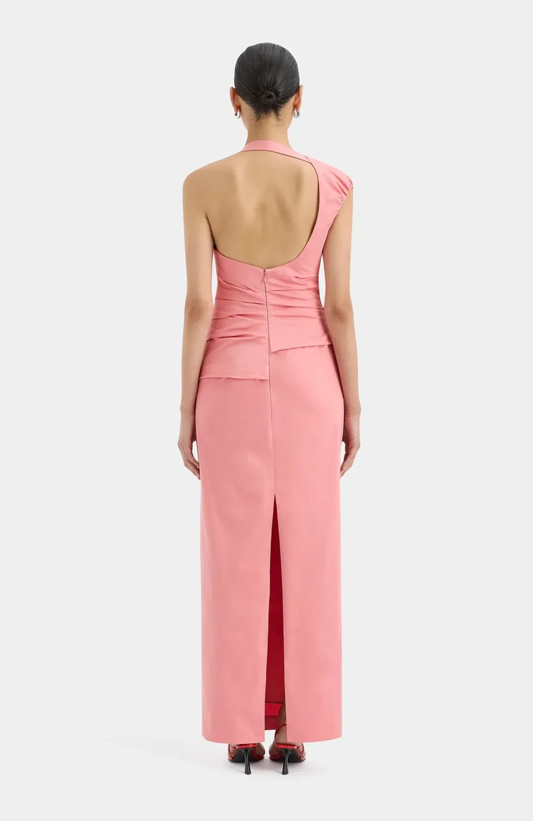 Sir The Label Giacomo Gathered Maxi Dress Pink Size 8 for rent on The Volte - main image