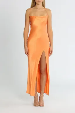 Bec and Bridge Annika Cowl Maxi Dress Sorbet Orange Size 6 for rent on The Volte - image 1