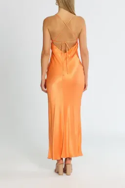 Bec and Bridge Annika Cowl Maxi Dress Sorbet Orange Size 6 for rent on The Volte - image 3