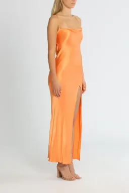 Bec and Bridge Annika Cowl Maxi Dress Sorbet Orange Size 8 for rent on The Volte - image 2