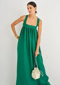 Oroton Strappy Sunset Dress Peppermint Green Size AU 6 for rent on The Volte - image 3