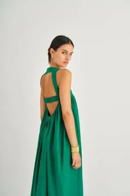 Oroton Strappy Sunset Dress Peppermint Green Size AU 6 for rent on The Volte - image 5