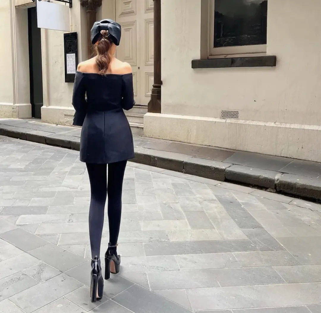 Valentino Black runway mini dress  for rent on The Volte - main image