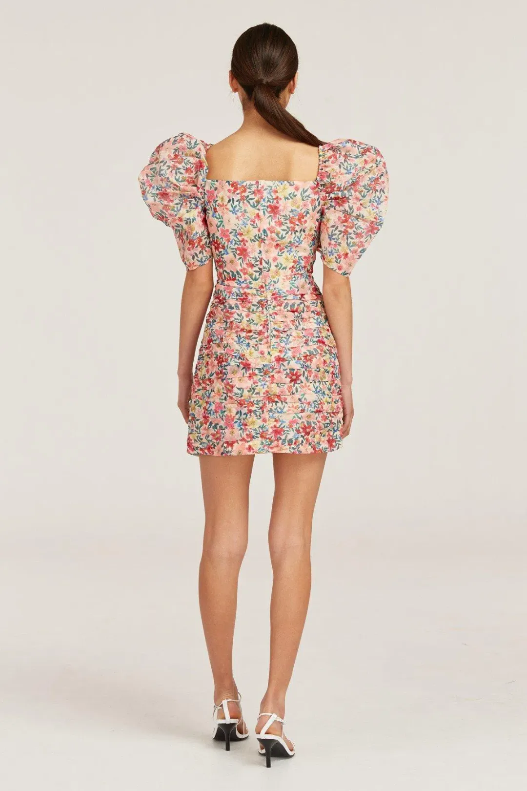 C/MEO Collective Ever More Short Sleeve Dress Floral Size 8 for rent on The Volte - main image