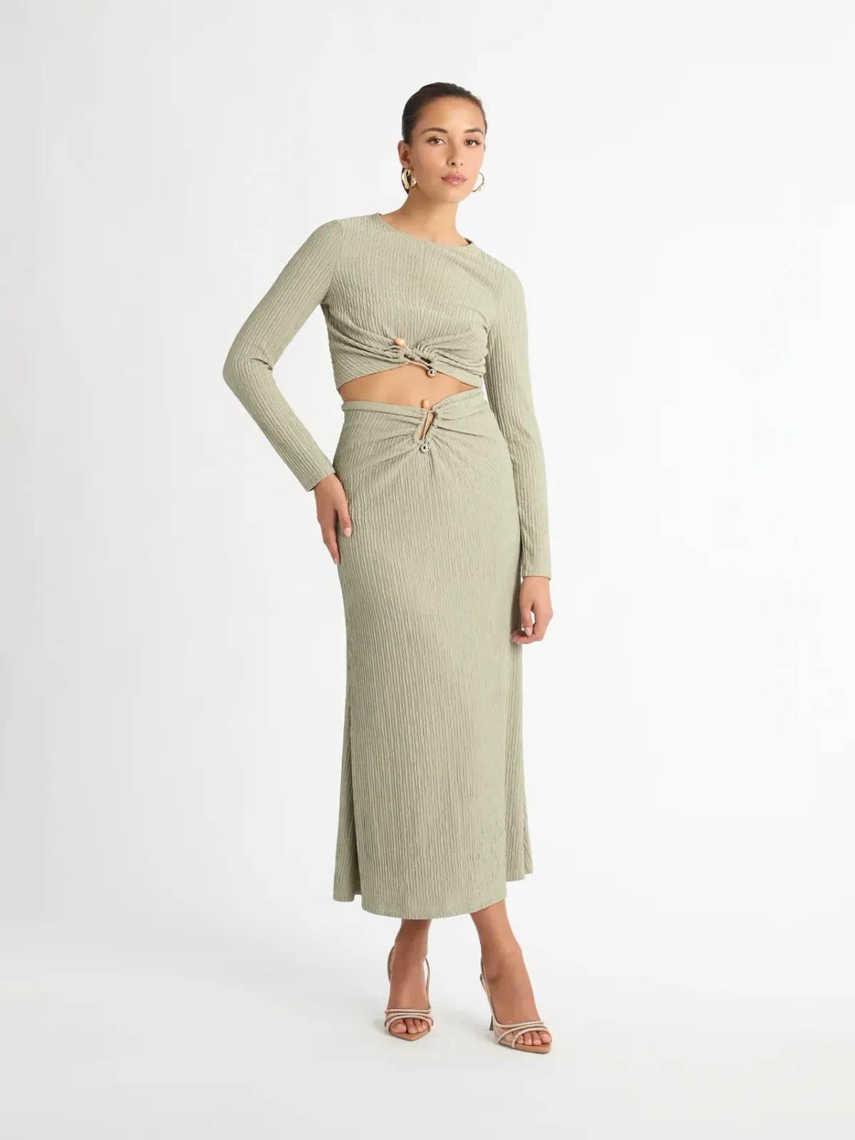 Sheike Haven Top and Skirt Set Green Size 10 for rent on The Volte - main image