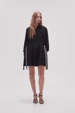 Aje Eternal Logo Mini Dress Black Size 16 for rent on The Volte - image 1