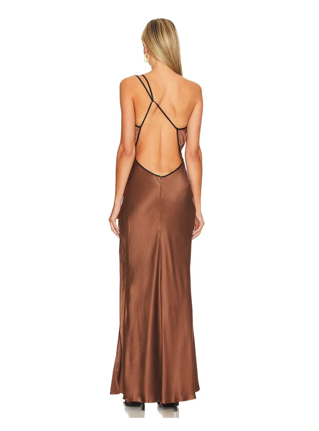 Bec and Bridge Kehlani Maxi Dress in Chocolate Size 14 for rent on The Volte - main image